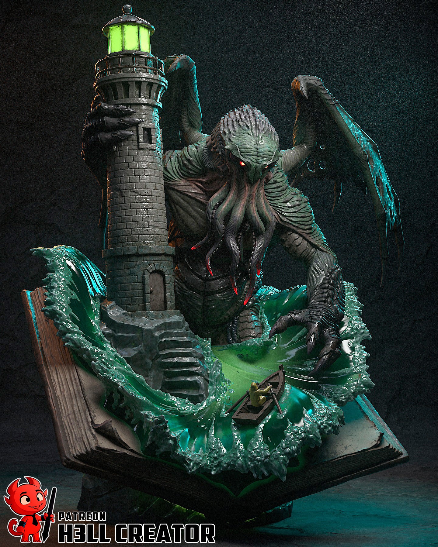Cthulhu | The Call of Cthulhu | Handcrafted Figure