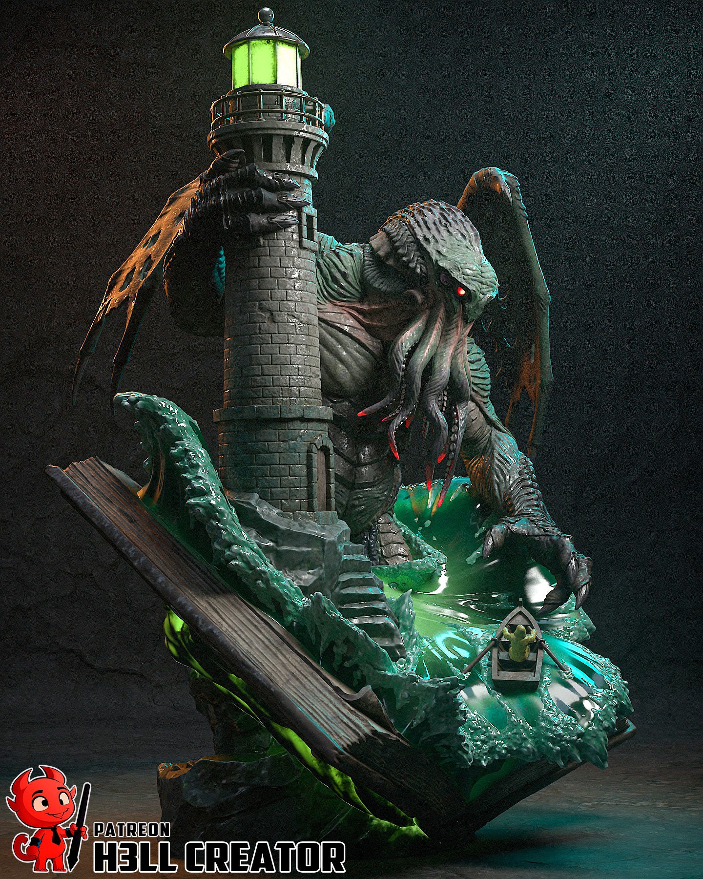 Cthulhu | The Call of Cthulhu | Handcrafted Figure