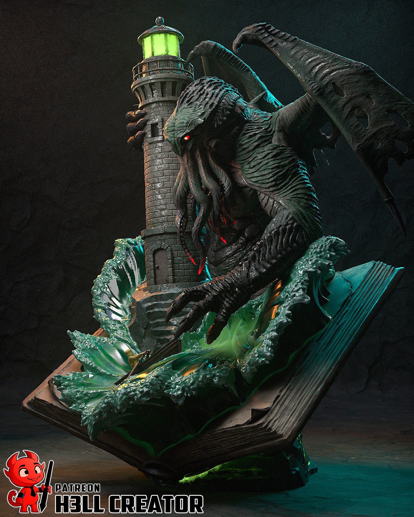 Cthulhu | The Call of Cthulhu | Handcrafted Figure