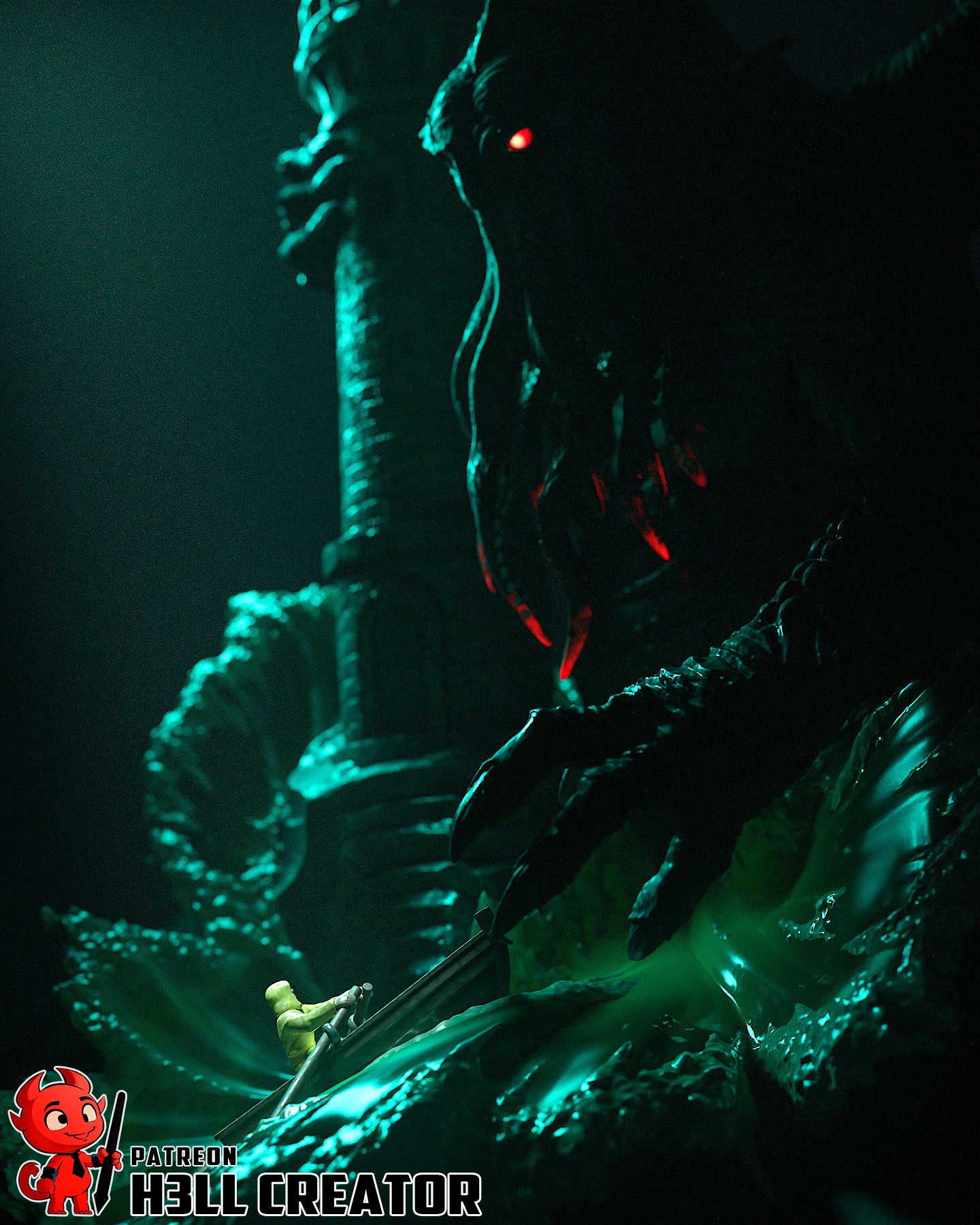 Cthulhu | The Call of Cthulhu | Handcrafted Figure