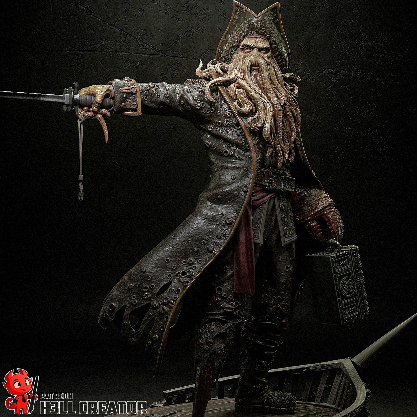 Cursed Sea Captain | Handcrafted Figure
