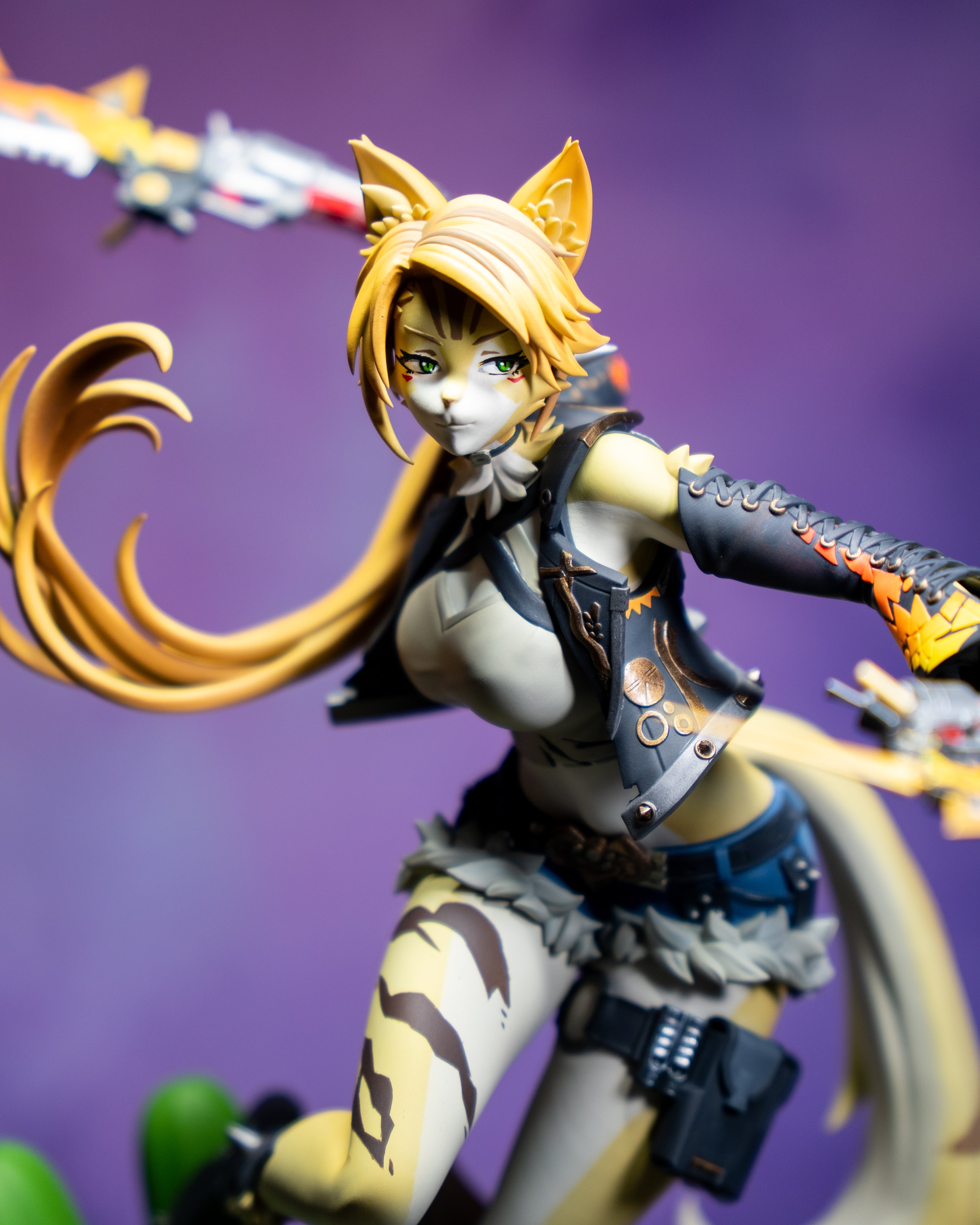 Feline Mercenary | Handcrafted Figure – Anvil's Heart