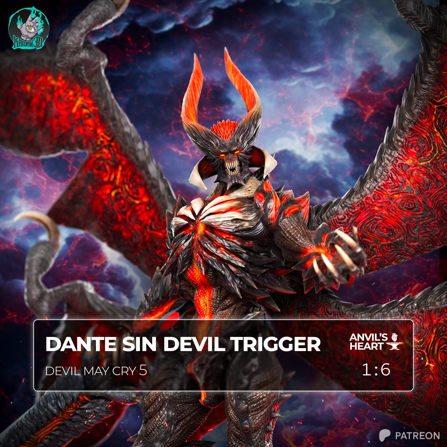 Dante Sin Devil Trigger | Devil May Cry 5 | Handcrafted Figure