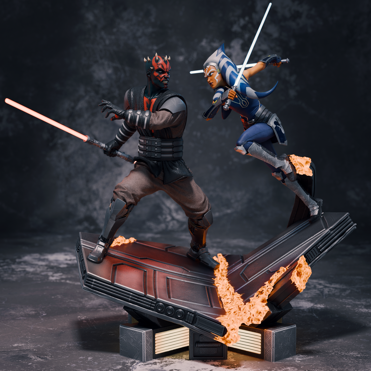 Ahsoka Tano vs Darth Maul | Star Wars | Handcrafted Figure
