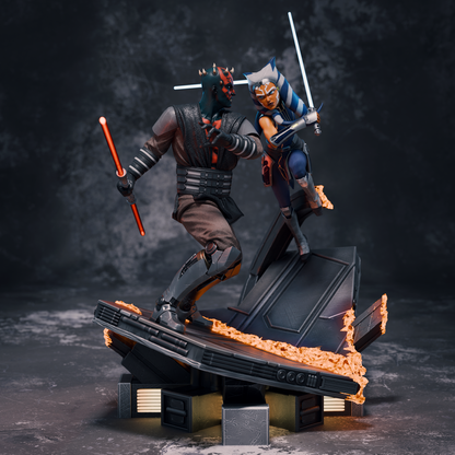 Ahsoka Tano vs Darth Maul | Star Wars | Handcrafted Figure