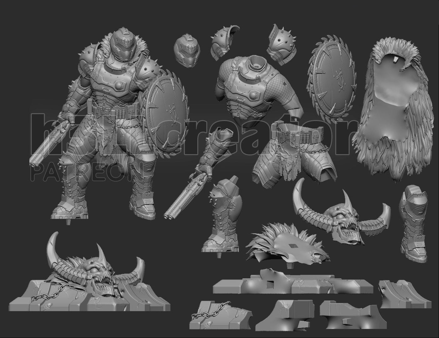 Doomguy | Doom: Dark Ages | Handcrafted Figure