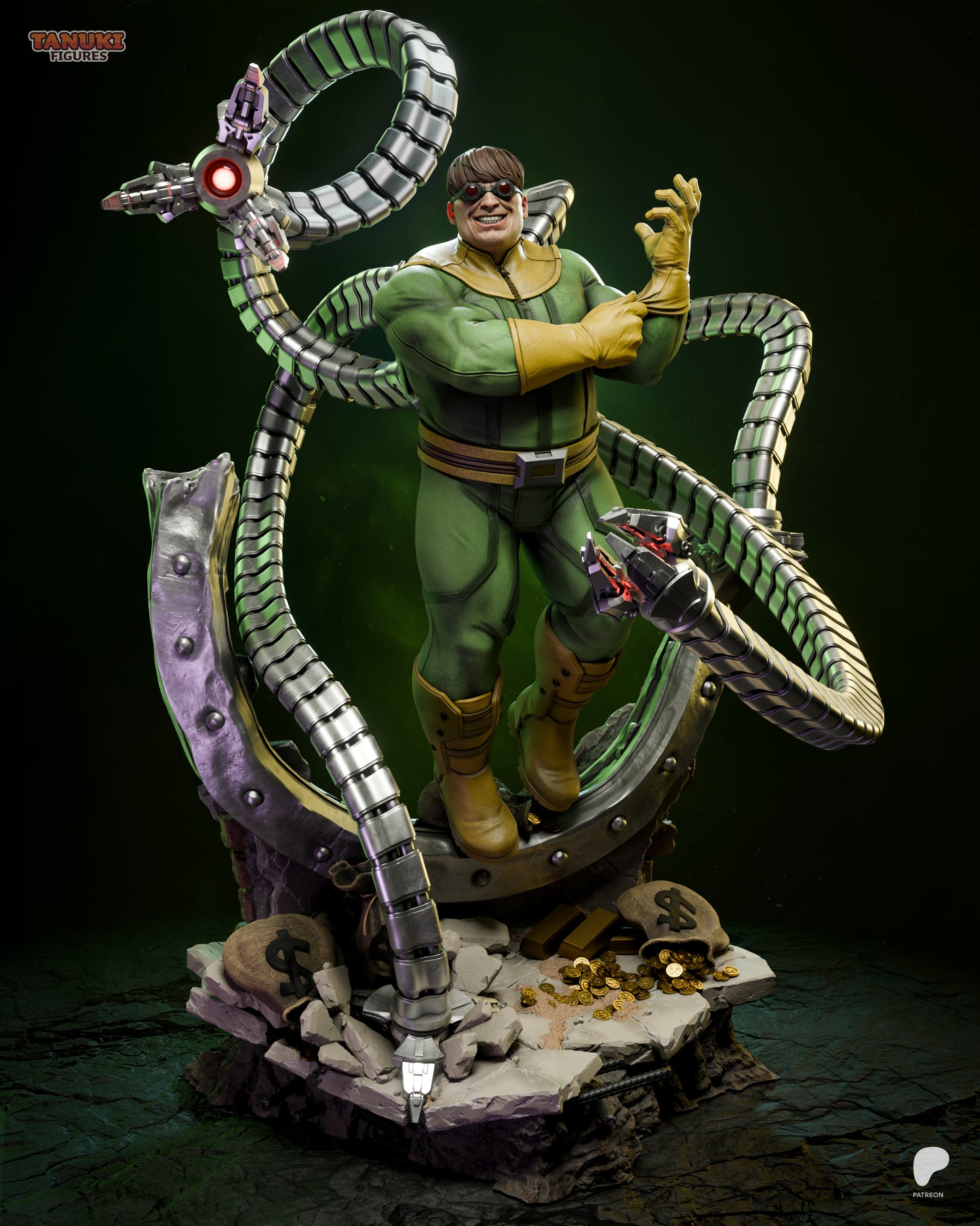 Mechanical Tentacle Master | Handcrafted Figure