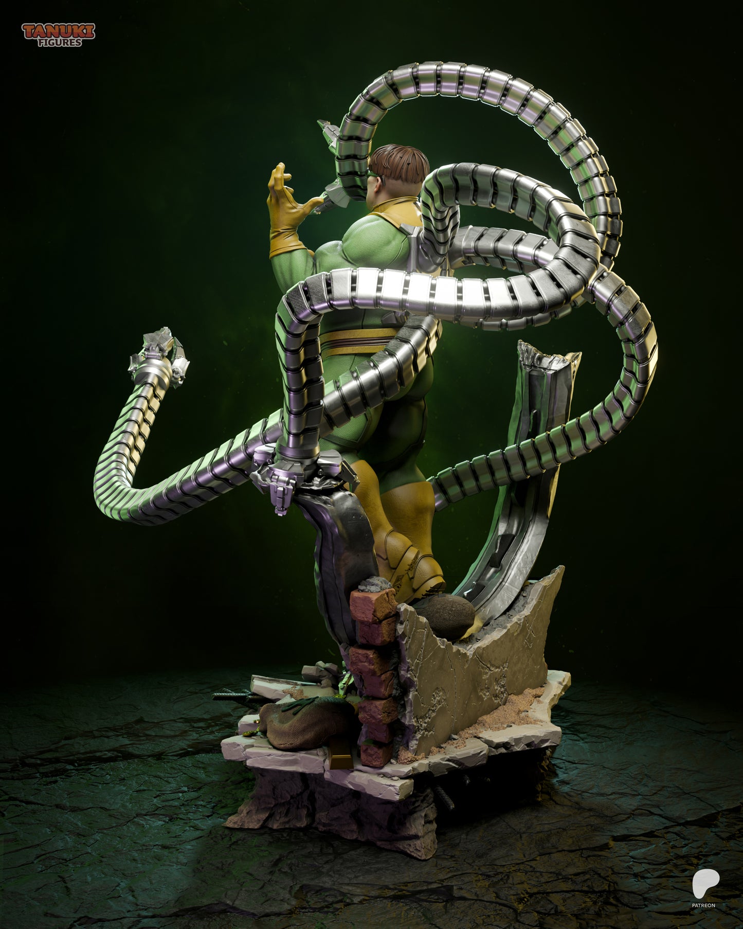 Mechanical Tentacle Master | Handcrafted Figure