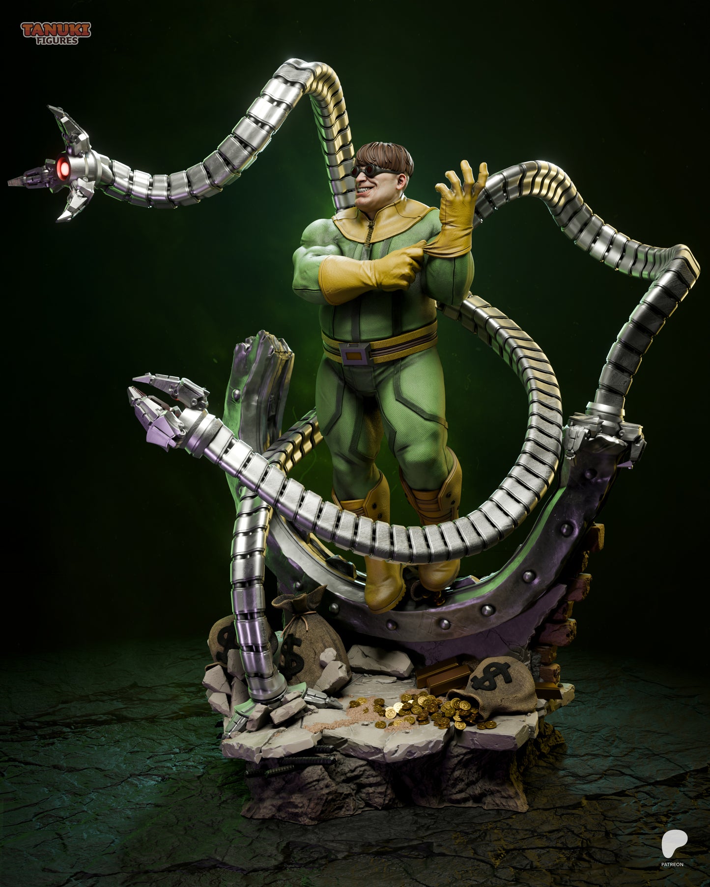 Mechanical Tentacle Master | Handcrafted Figure