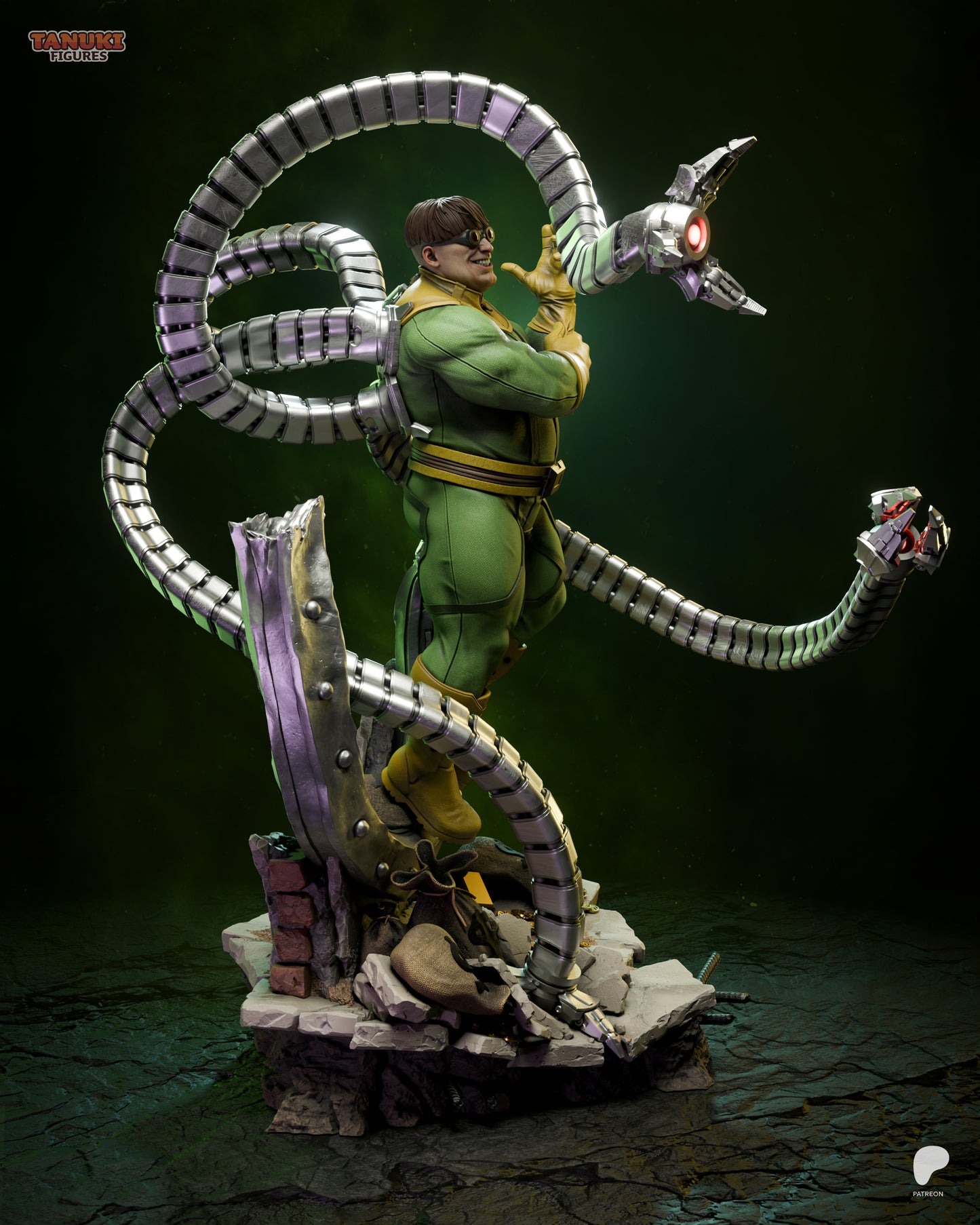 Mechanical Tentacle Master | Handcrafted Figure