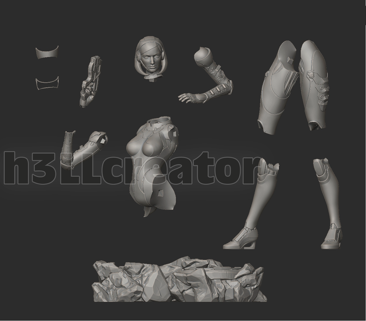 EDI | Mass Effect | Handcrafted Figure