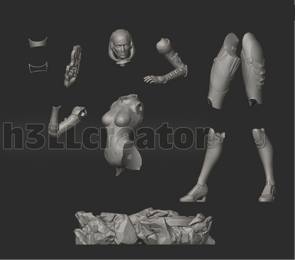 EDI | Mass Effect | Handcrafted Figure