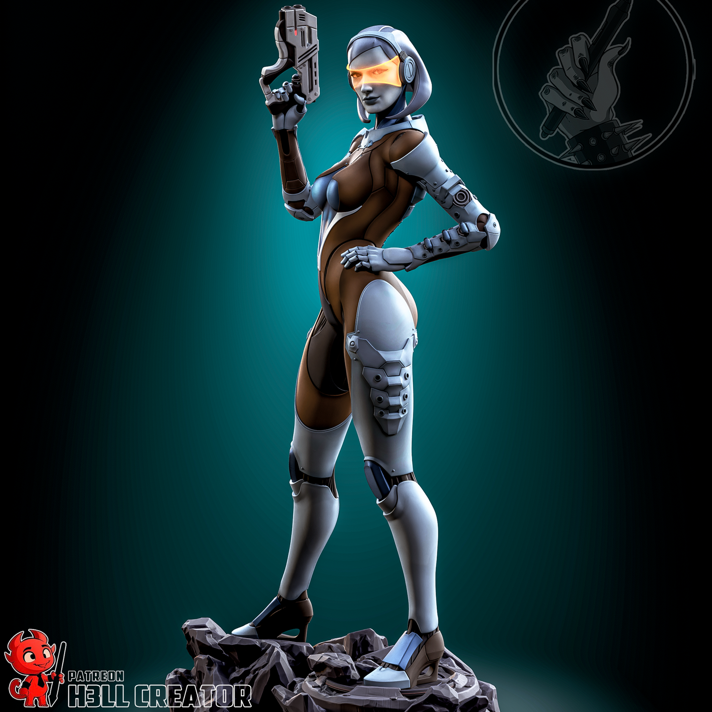 EDI | Mass Effect | Handcrafted Figure