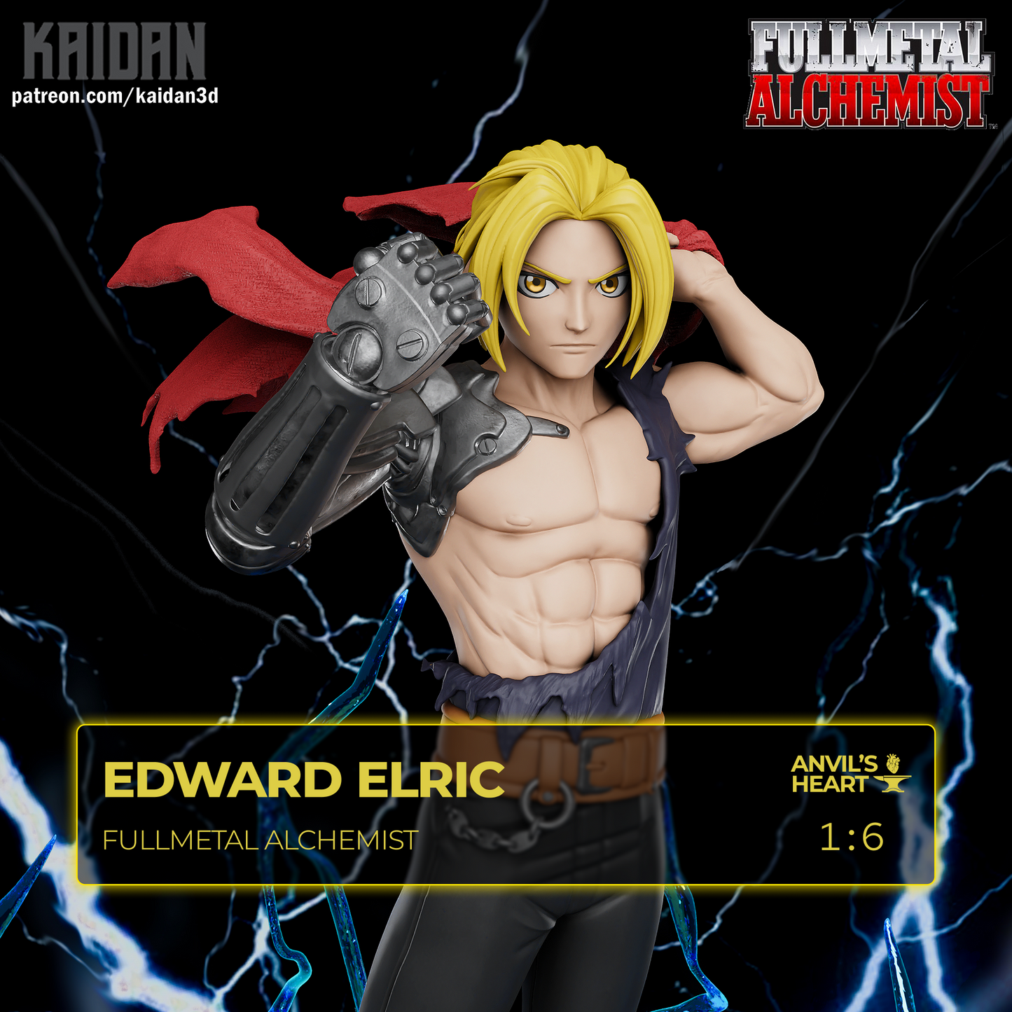 Edward Elric | Fullmetal Alchemist | Handcrafted Figure