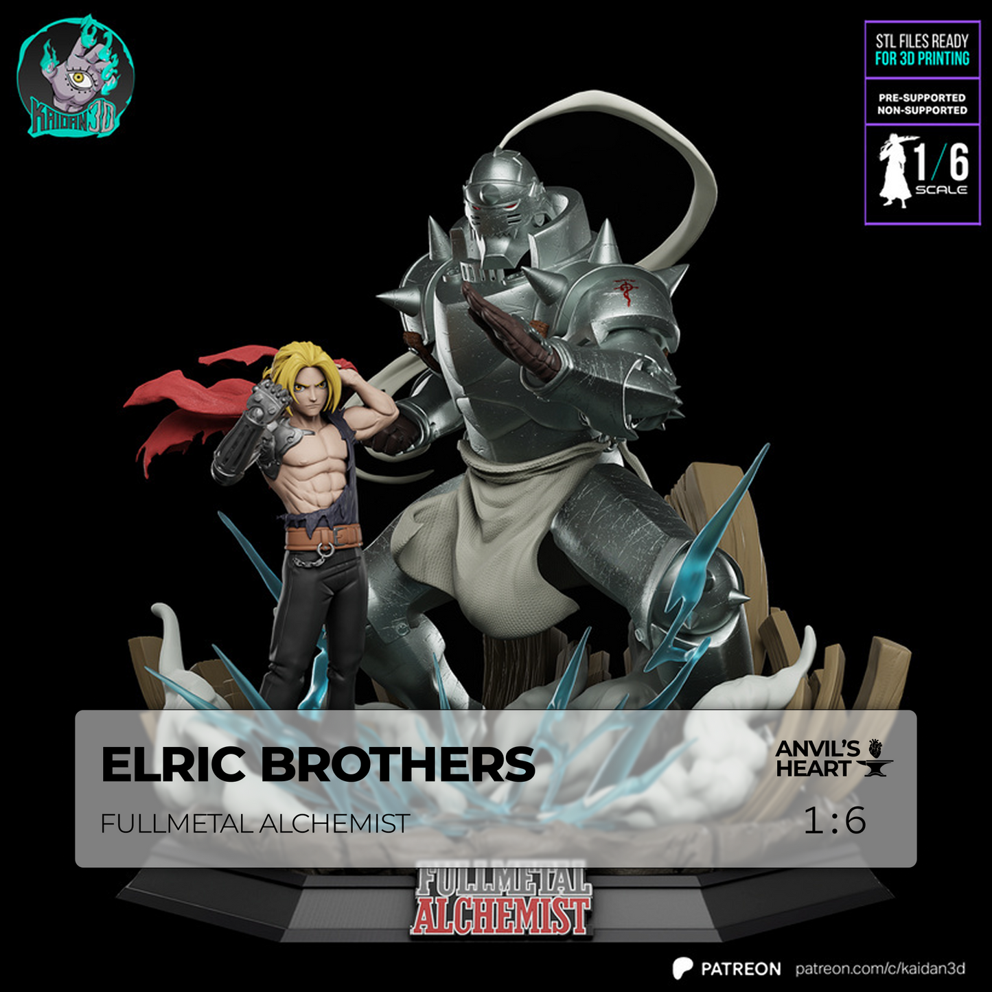 Elric Brothers | Fullmetal Alchemist | Handcrafted Figure