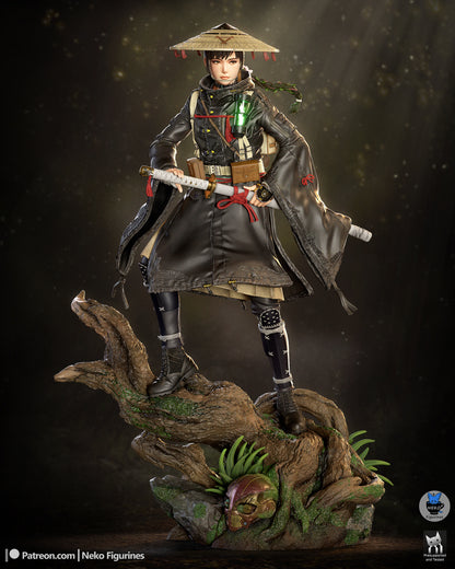 Dark Beast Huntress | Handcrafted Figure