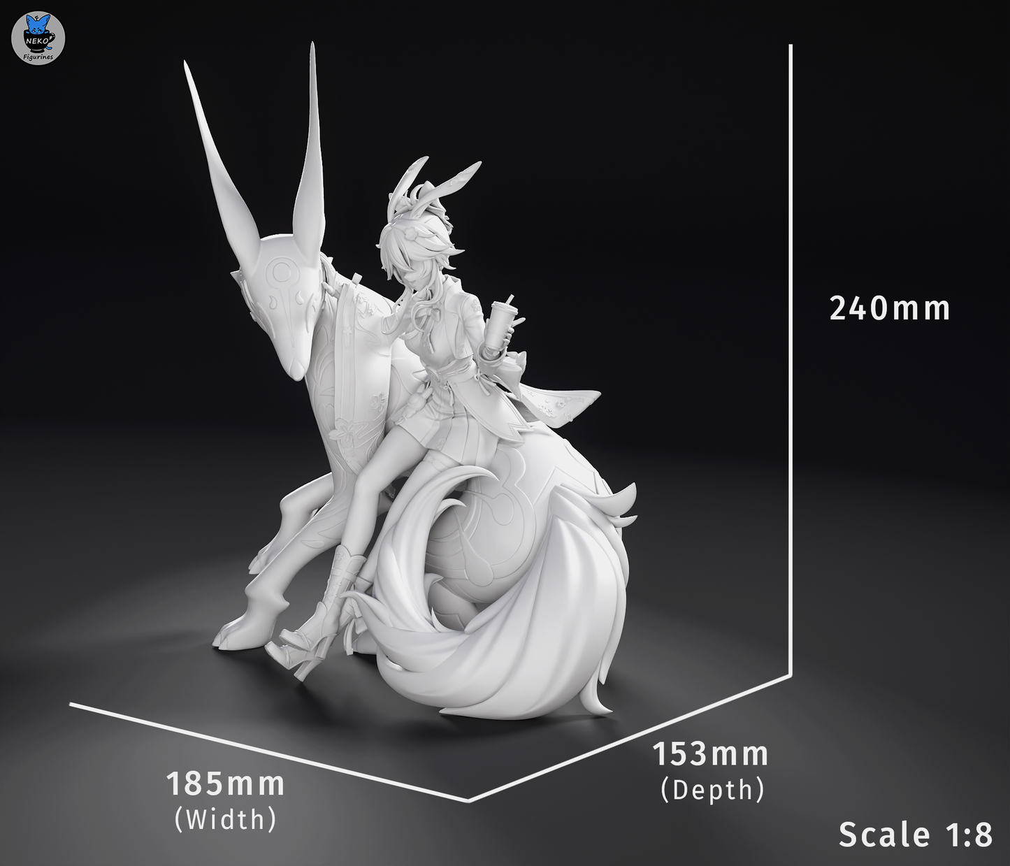 Celestial Butterfly Maiden | Handcrafted Figure
