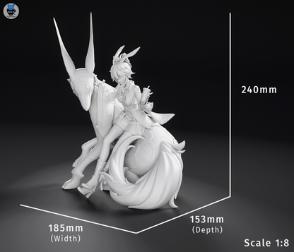 Celestial Butterfly Maiden | Handcrafted Figure