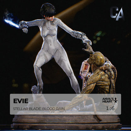 Silver Blade Maiden | Handcrafted Figure