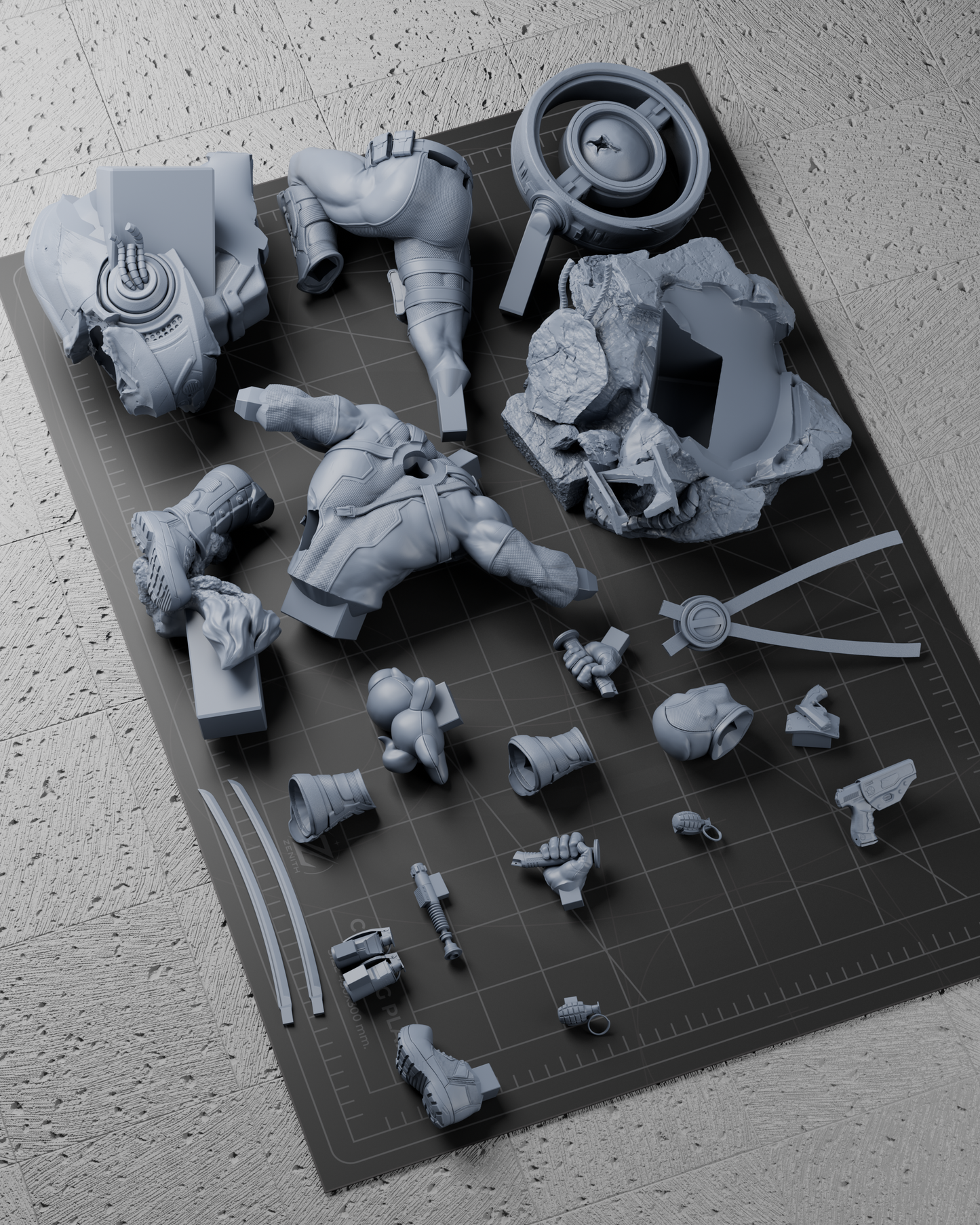 Masked Mercenary | Handcrafted Figure
