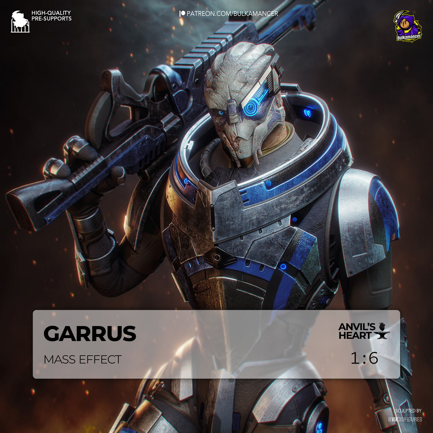 Garrus | Mass Effect | Handcrafted Figure
