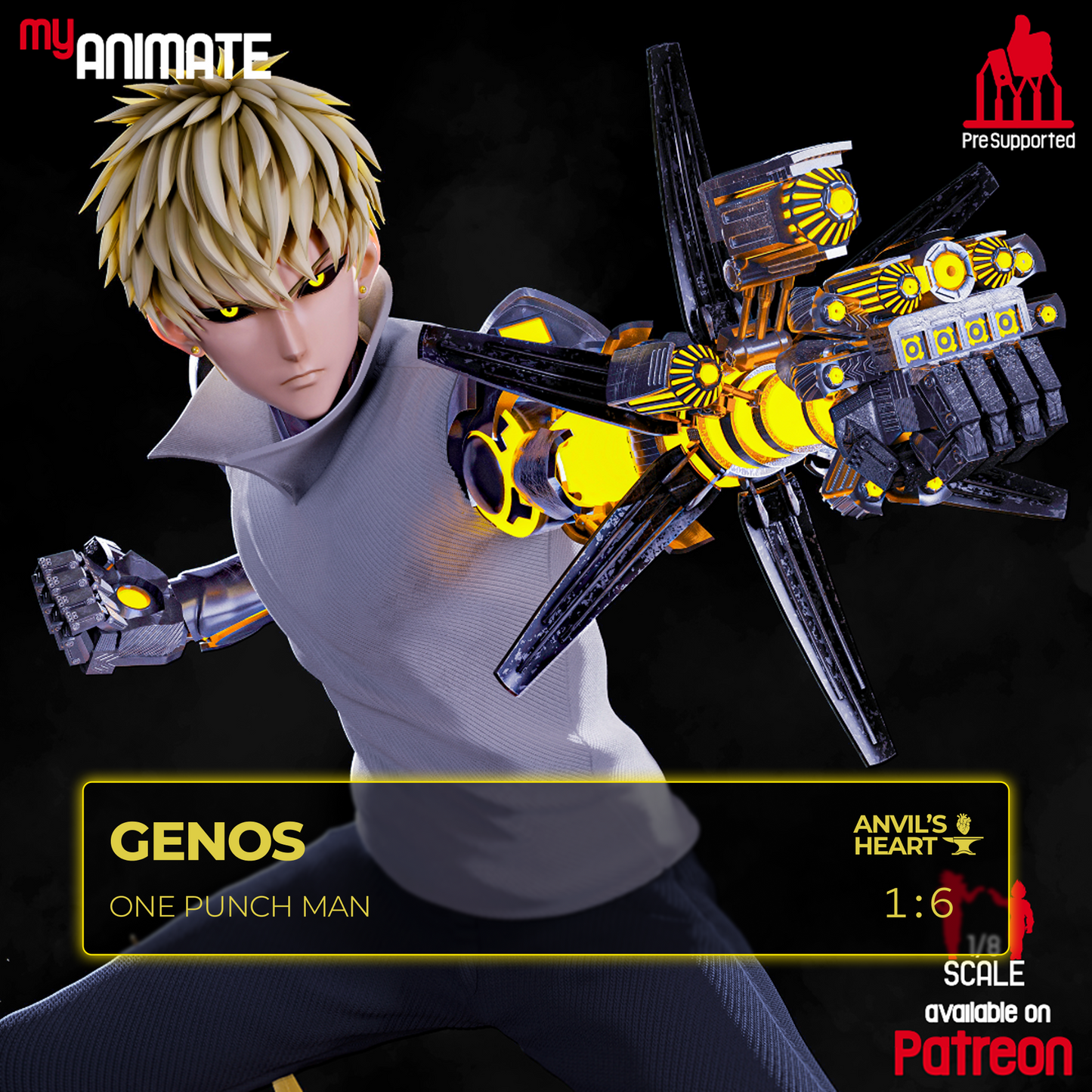 Genos | One Punch Man | Handcrafted Figure