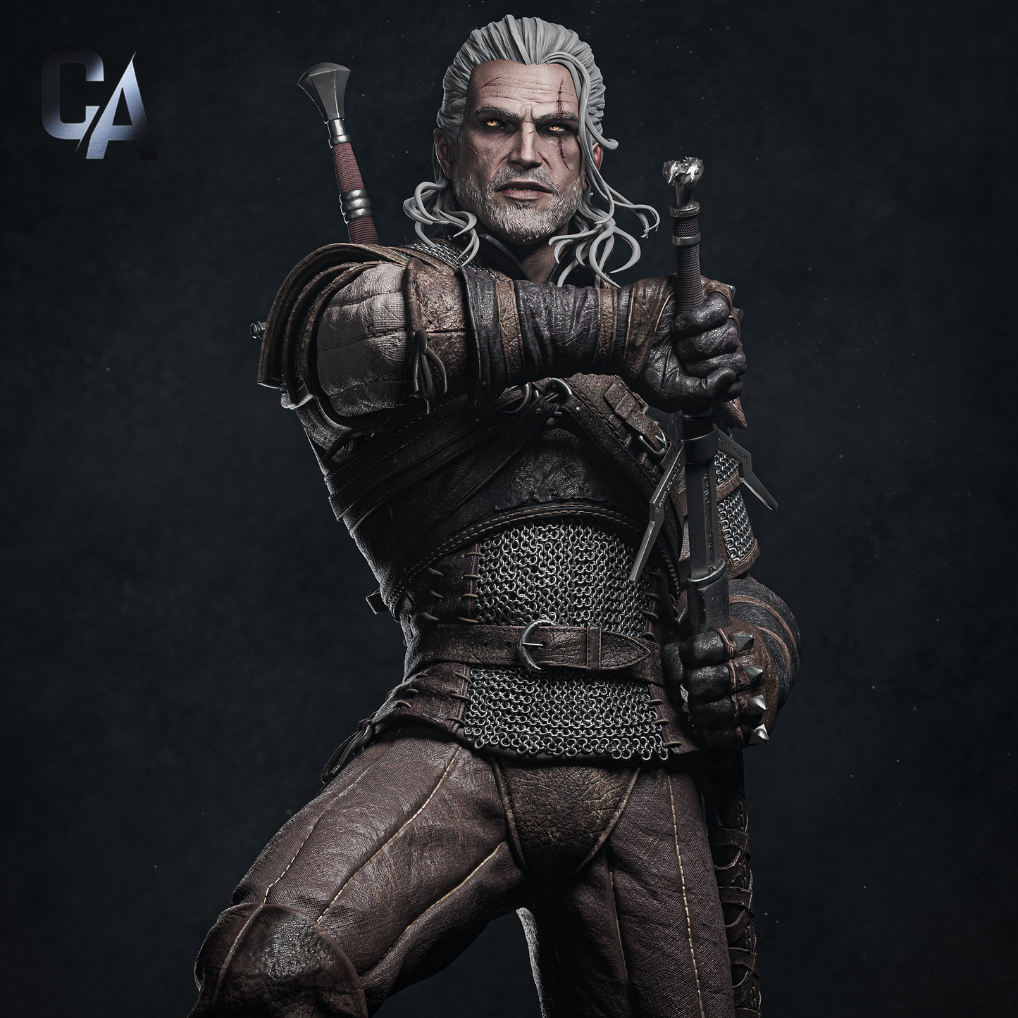 Geralt | The Witcher 3 | Handcrafted Figure