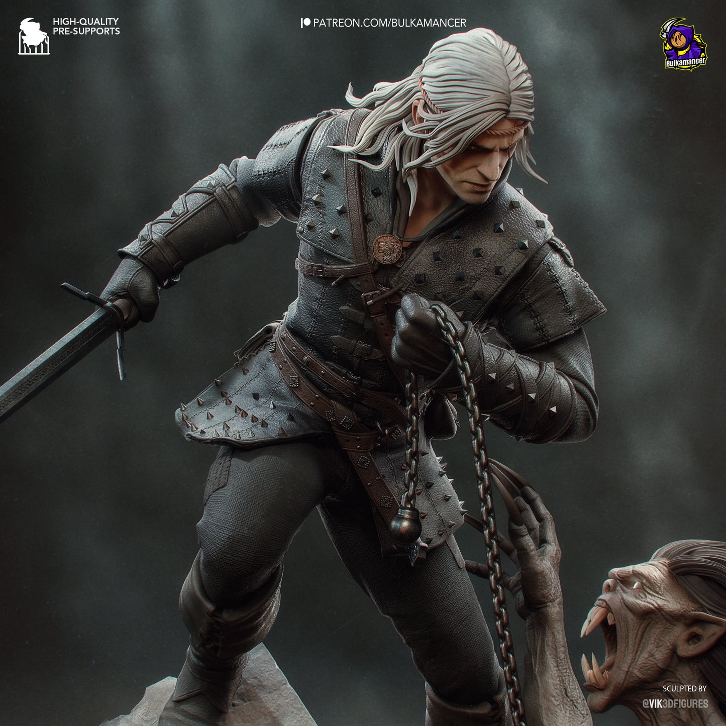 Geralt | The Witcher book series| Handcrafted Figure