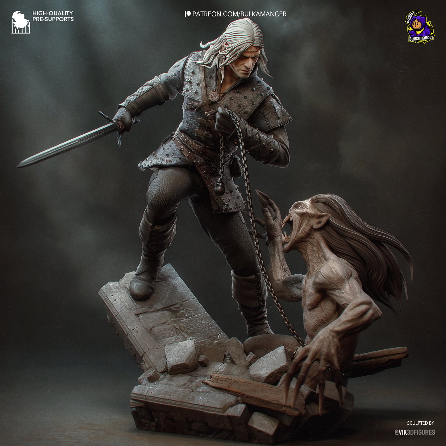 Geralt | The Witcher book series| Handcrafted Figure