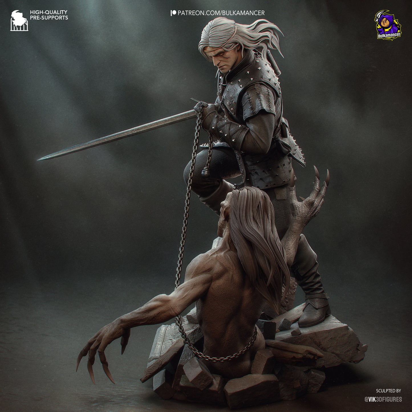 Geralt | The Witcher book series| Handcrafted Figure