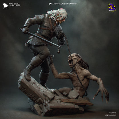 Geralt | The Witcher Book Series | Handcrafted Figure