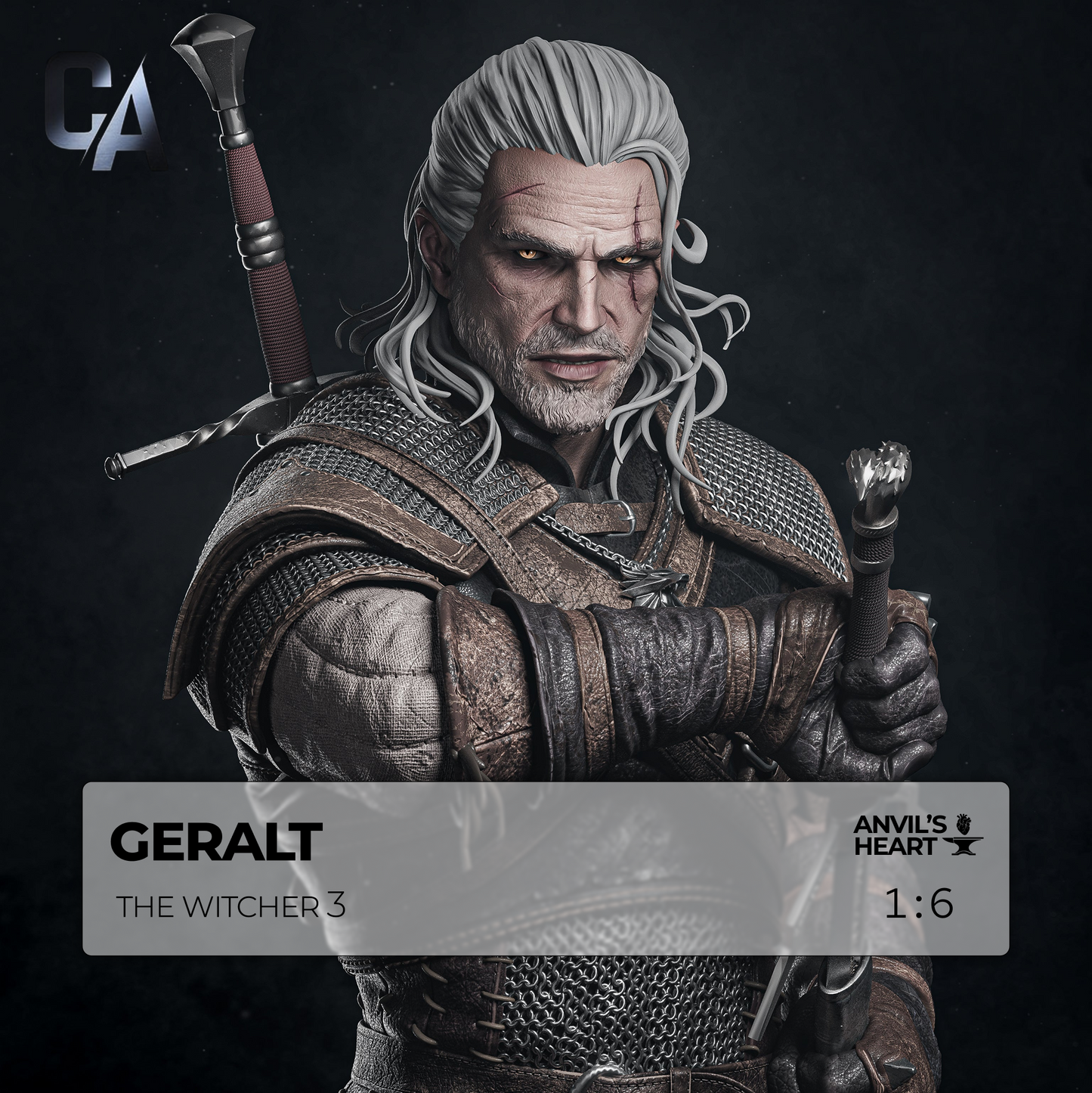 Geralt | The Witcher 3 | Handcrafted Figure