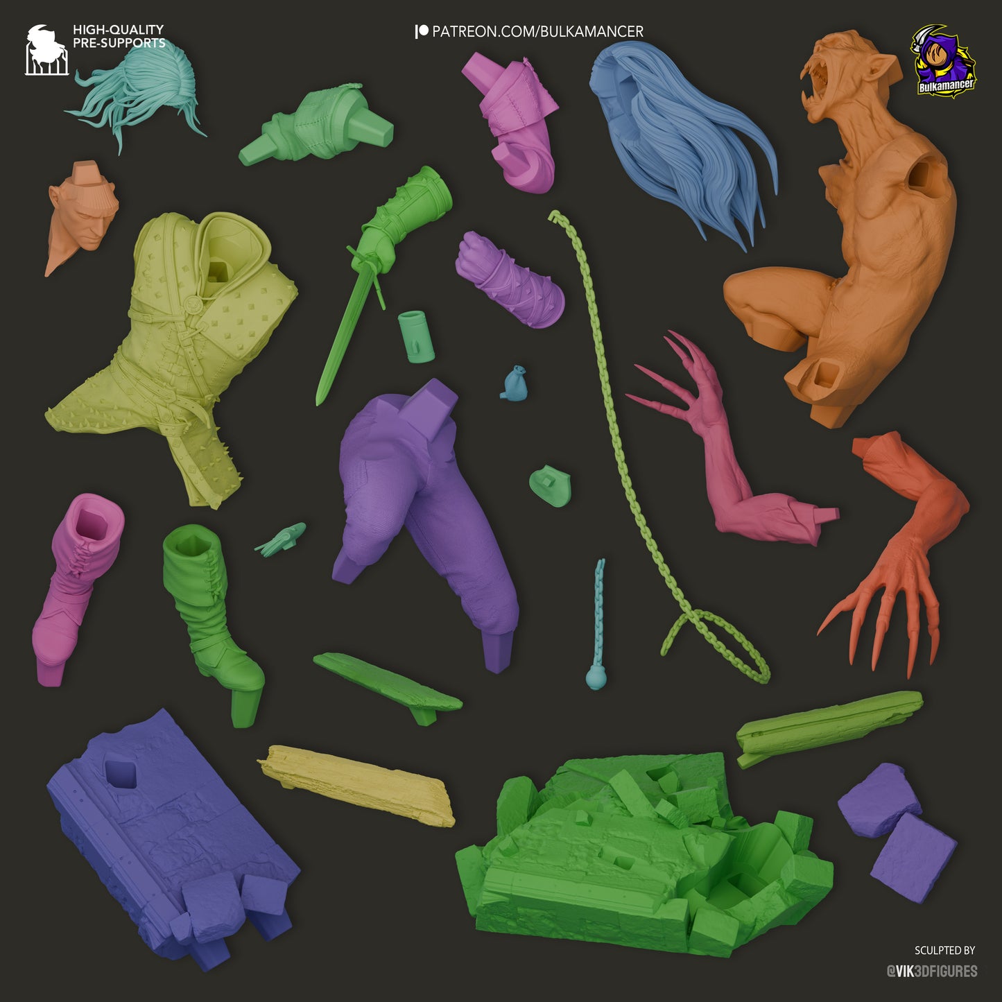 Geralt | The Witcher book series| Handcrafted Figure