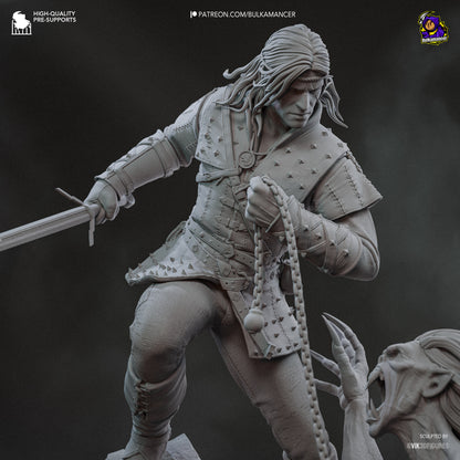 Geralt | The Witcher Book Series | Handcrafted Figure