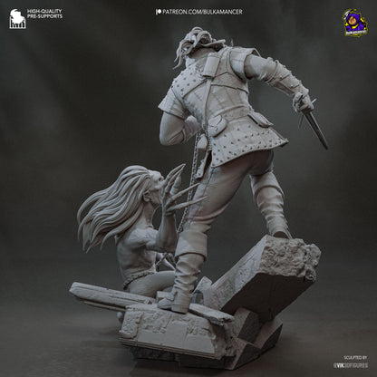 Geralt | The Witcher Book Series | Handcrafted Figure