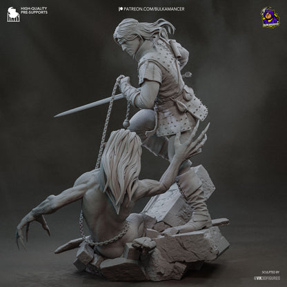 Geralt | The Witcher Book Series | Handcrafted Figure