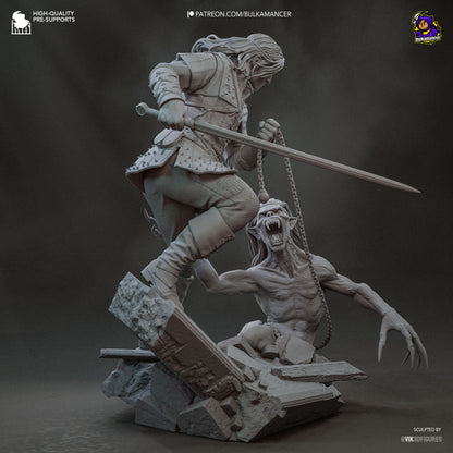 Geralt | The Witcher Book Series | Handcrafted Figure