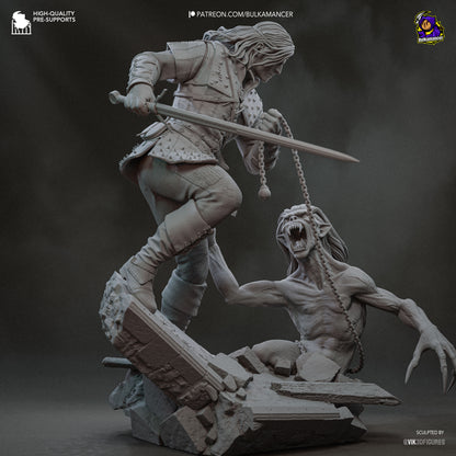 Geralt | The Witcher Book Series | Handcrafted Figure