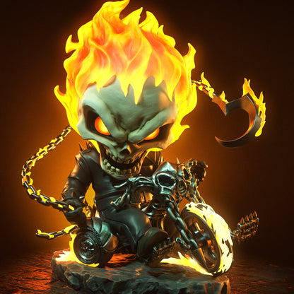 Ghost Rider (Chibi) | Handcrafted Figure