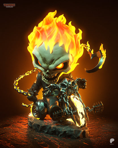 Ghost Rider (Chibi) | Handcrafted Figure