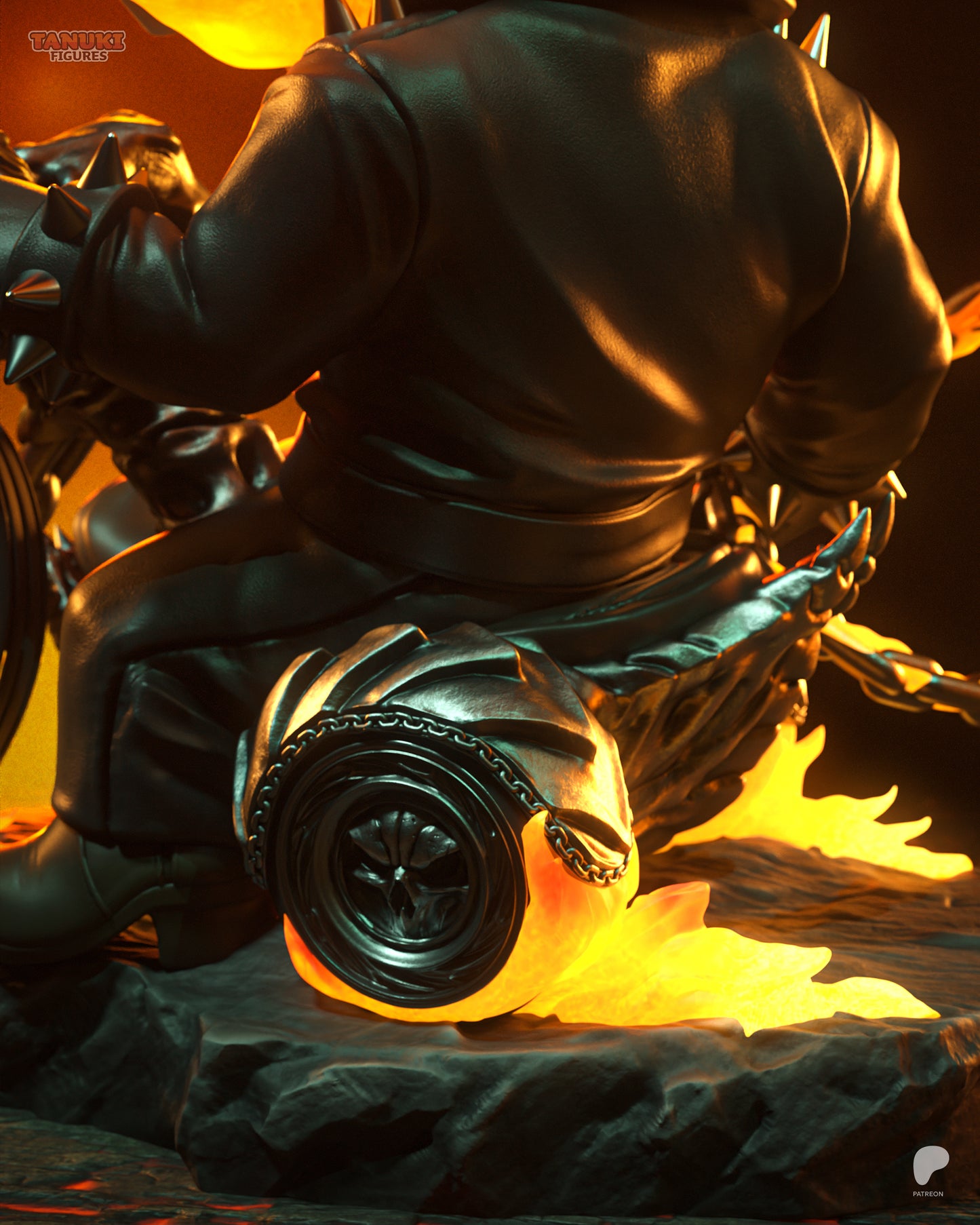 Ghost Rider (Chibi) | Handcrafted Figure