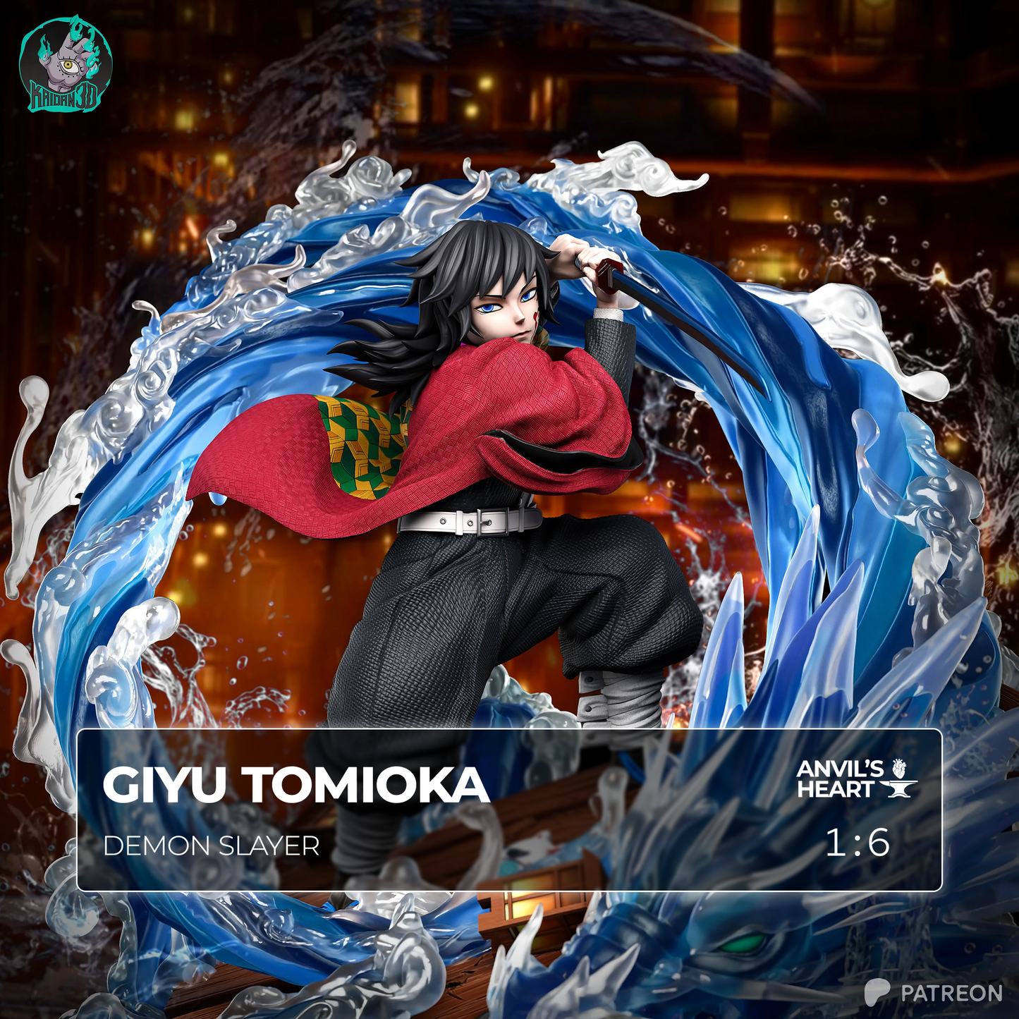 Giyu Tomioka | Demon Slayer | Handcrafted Figure