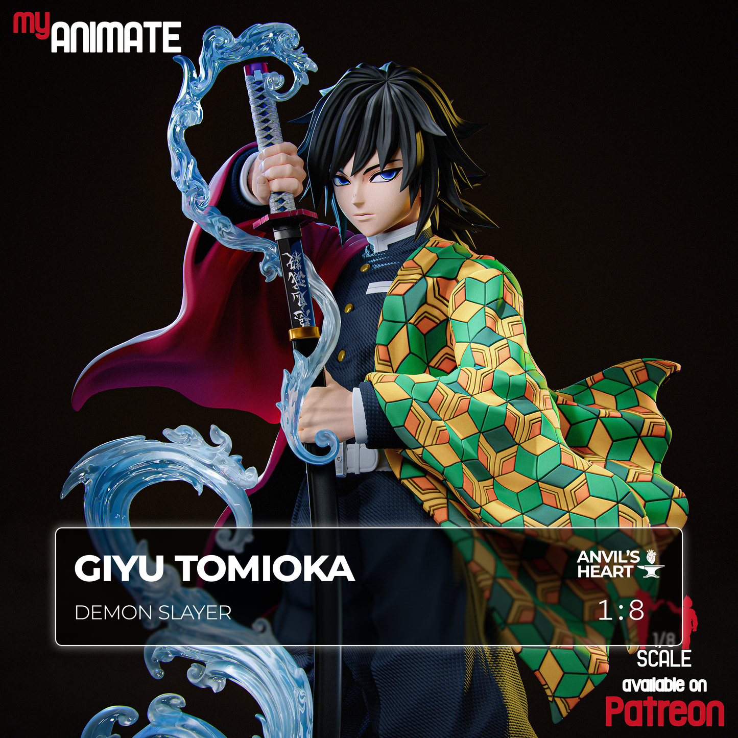 Giyu Tomioka | Demon Slayer | Handcrafted Figure
