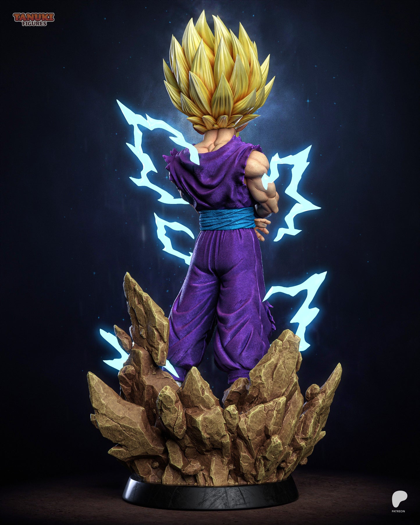 Young Saiyan Warrior (SSJ2) | Handcrafted Figure