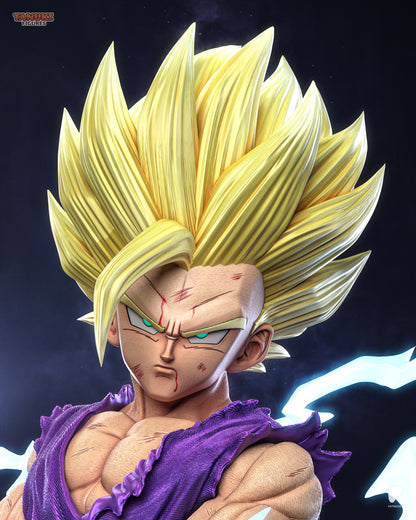 Young Saiyan Warrior (SSJ2) | Handcrafted Figure