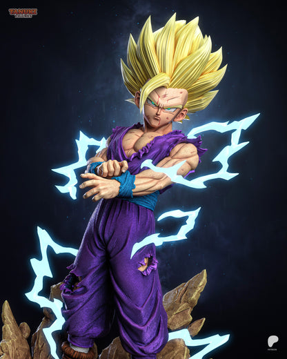 Young Saiyan Warrior (SSJ2) | Handcrafted Figure