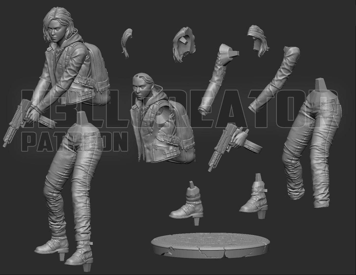 Grace FBI Agent | Survival Horror Game | Handcrafted Figure