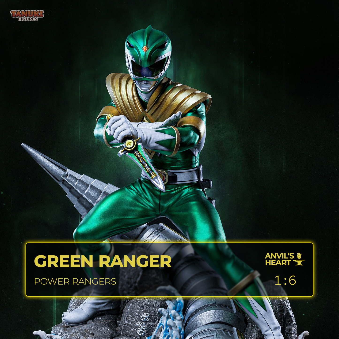 Green Ranger | Power Rangers | Handcrafted Figure