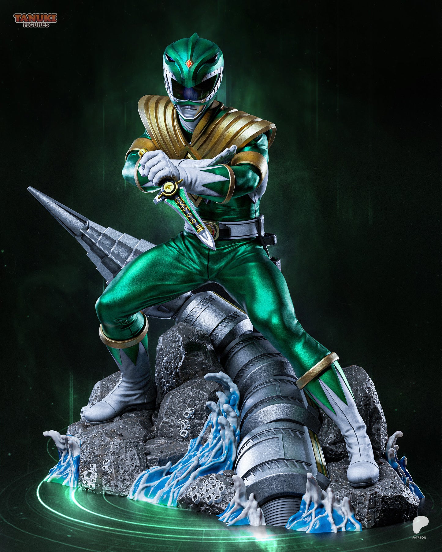 Green Ranger | Power Rangers | Handcrafted Figure