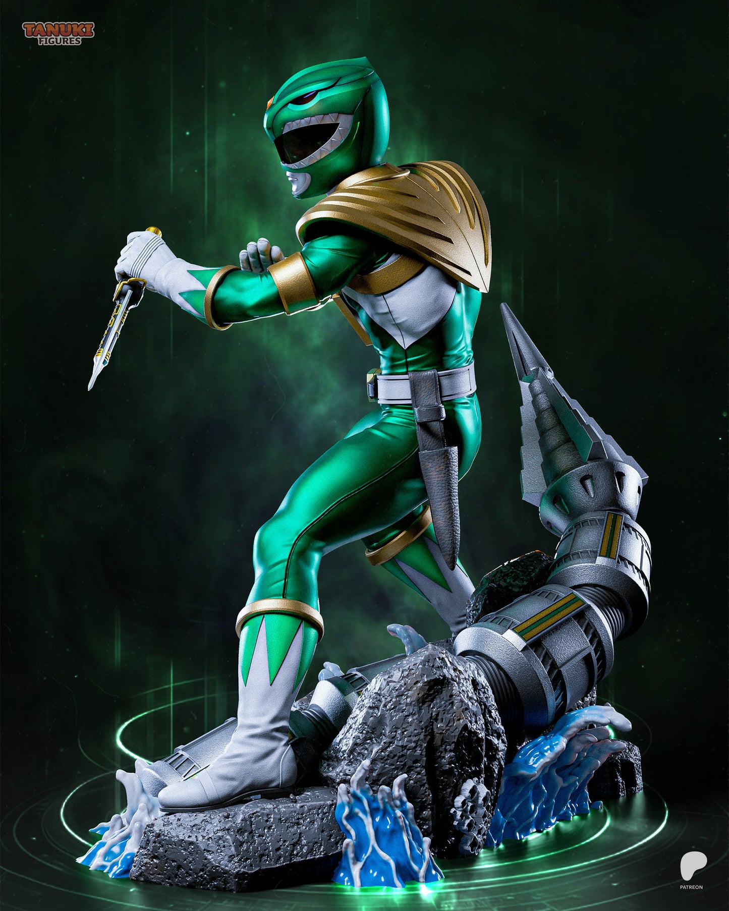Green Ranger | Power Rangers | Handcrafted Figure